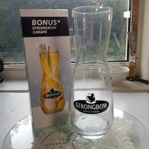 Strongbow Carafe Pitcher Apple Cider Glass New in Box 660 ml